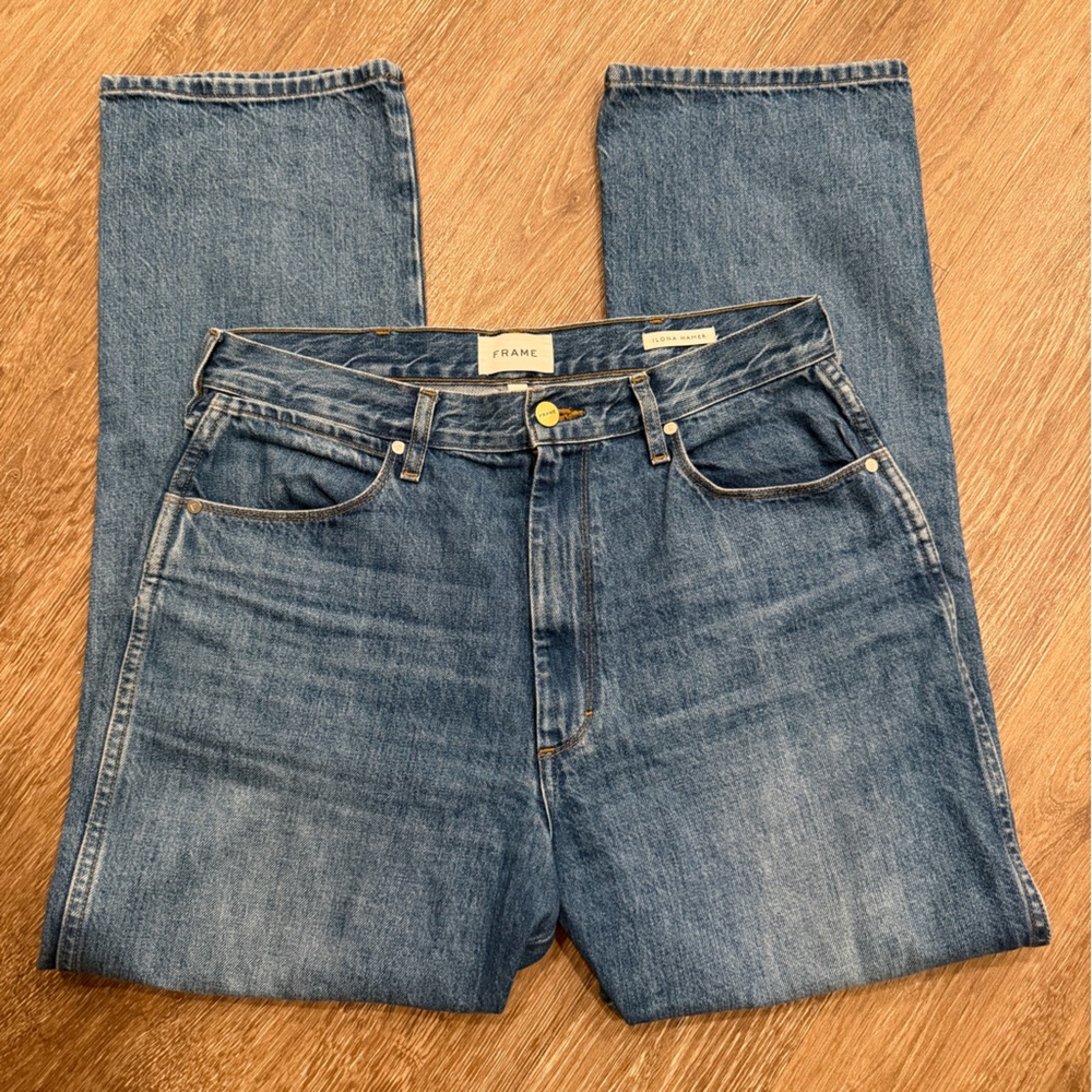 Frame Ilona Hamer High Rise Straight Jeans size 30 x 30 - Picture 6 of 9